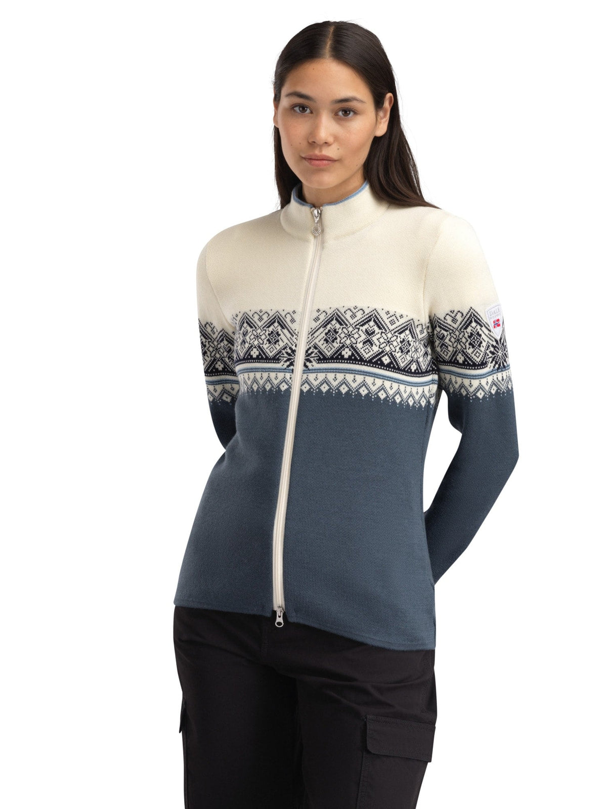 Dale of Norway Women Moritz Women's Jacket Steel Offwhite Navy