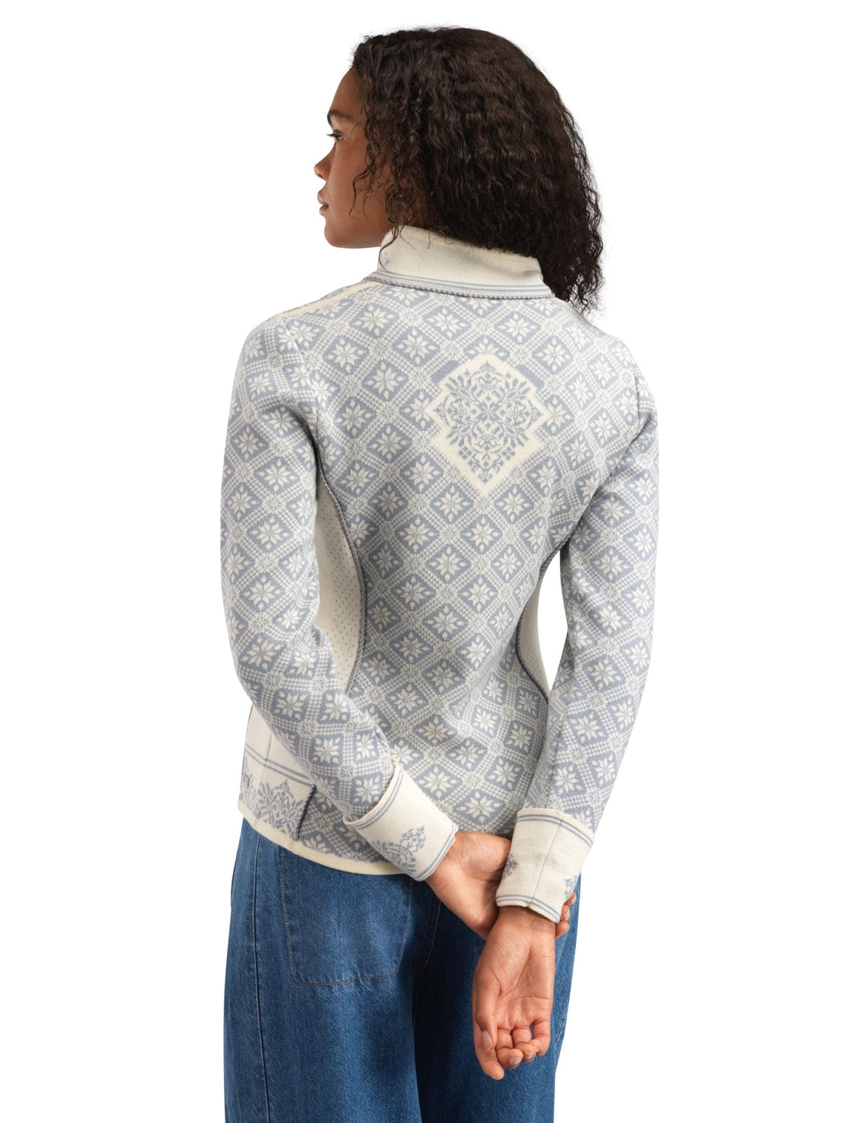 Dale of Norway Women Christiania Fem Jacket Offwhite Metalgrey