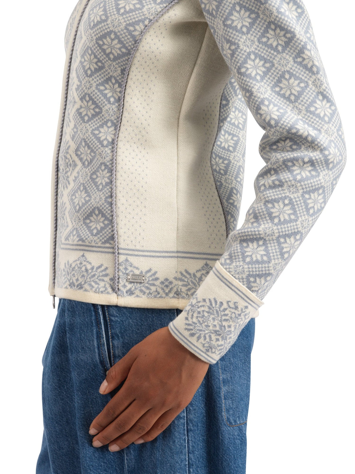 Dale of Norway Women Christiania Fem Jacket Offwhite Metalgrey