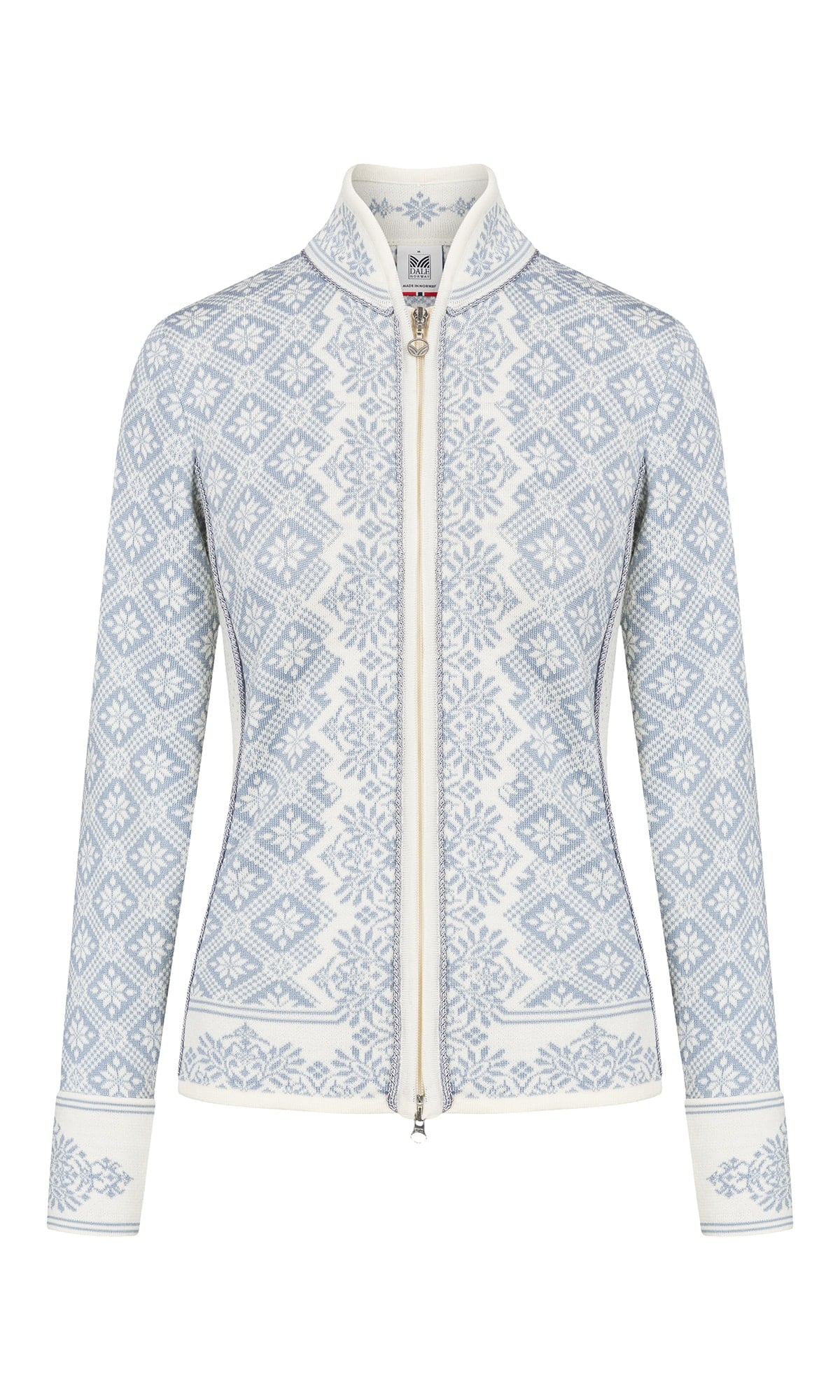 Dale of Norway Women Christiania Fem Jacket Offwhite Metalgrey