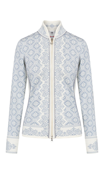 Dale of Norway Women Christiania Fem Jacket Offwhite Metalgrey