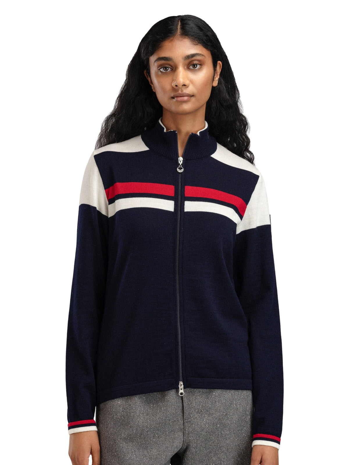 Dale of Norway Women Mount Stello Feminine Jacket Navy Offwhite Raspberry