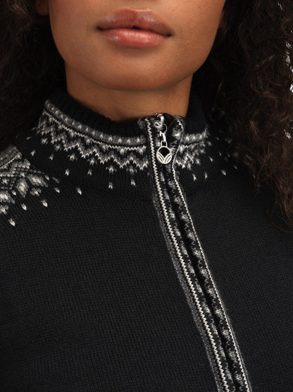 Dale of Norway Women 140th Anniversary Women’s Wool Jacket  BLACK OFFWHITE SMOKE