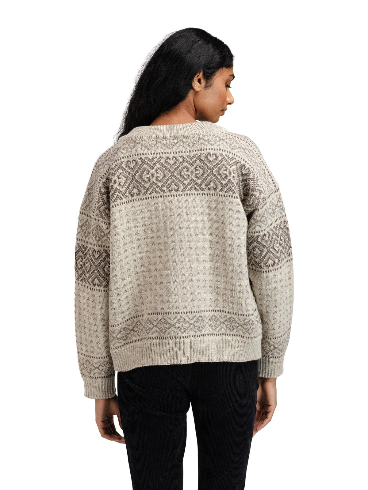 Dale of Norway Women Hannah Fem. Cardigan Birch Vanillasugar Nutmeg
