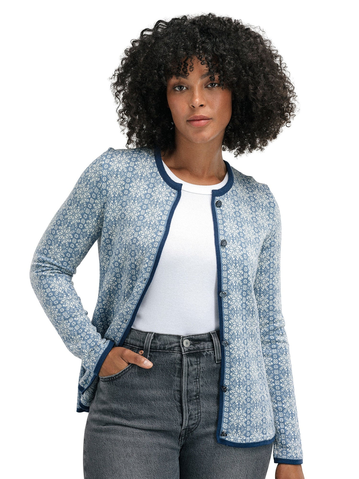 Dale of Norway Women Othelie Feminine Jacket Blue