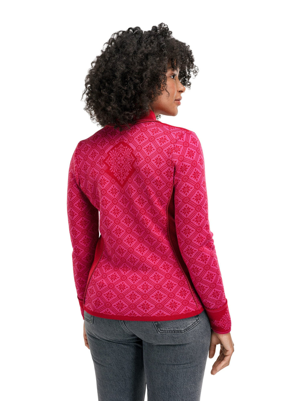 Dale of Norway Women Christiania Fem Jacket Raspberry Allium
