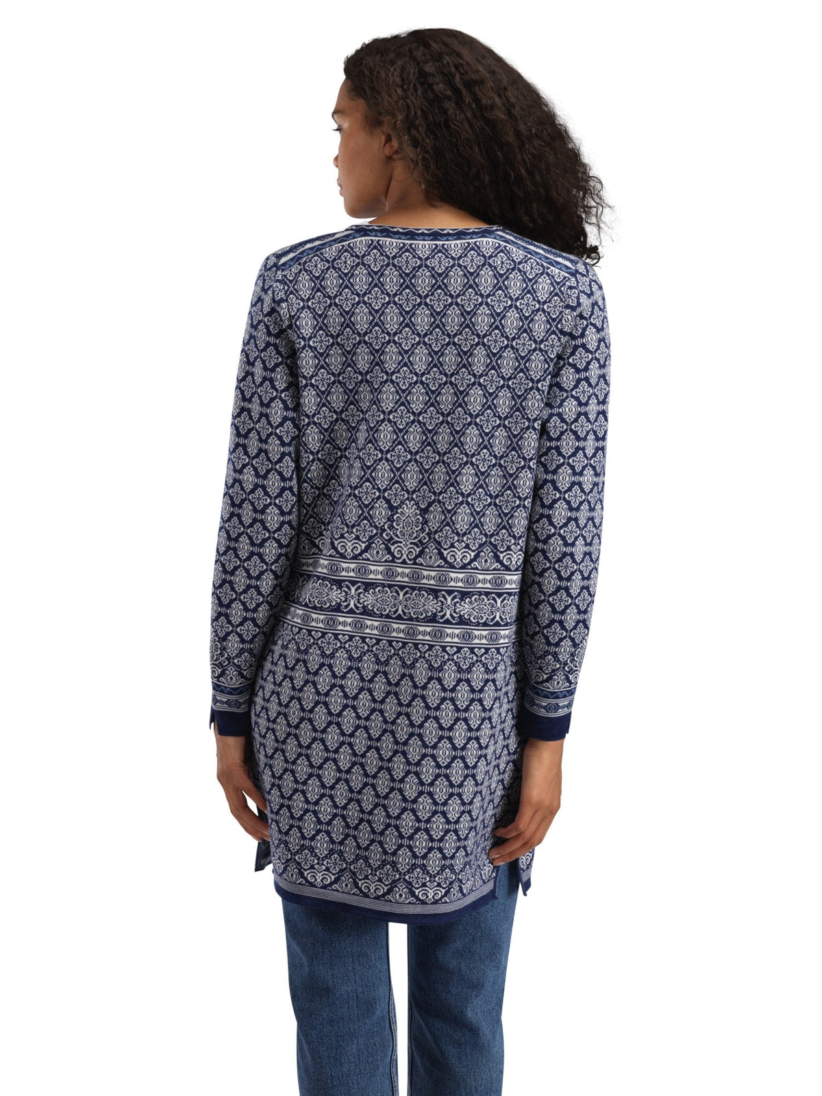 Dale of Norway Women Ingeborg Women’s Jacket - Merino ELECTRICSTORM OFFWHITE BLUE