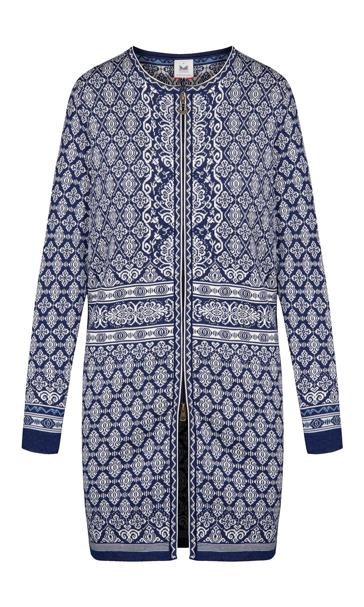 Dale of Norway Women Ingeborg Women’s Jacket - Merino ELECTRICSTORM OFFWHITE BLUE