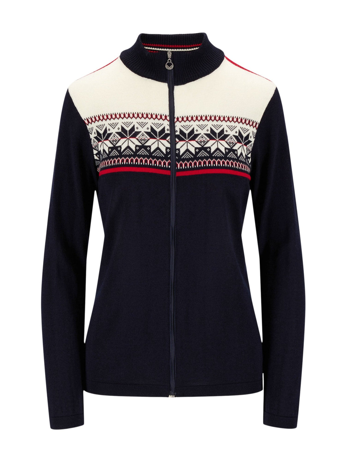 Dale of Norway Women Liberg Feminine Jacket Marine Offwhite Raspberry