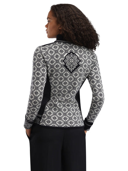 Dale of Norway Women Christiania Women's Jacket - Merino Wool Black Off-white