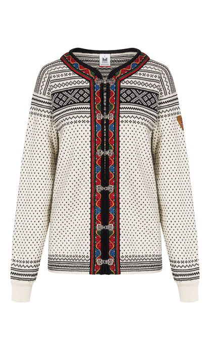 Dale of Norway Women Setesdal Unisex Jacket - Norwegian Wool  OFFWHITE BLACK