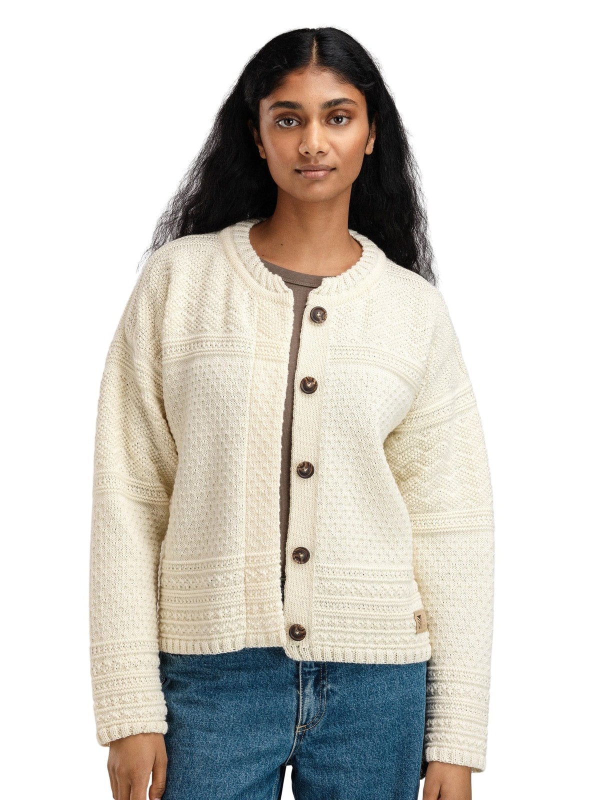 Dale of Norway Women Lusa Fem Cardigan Offwhite