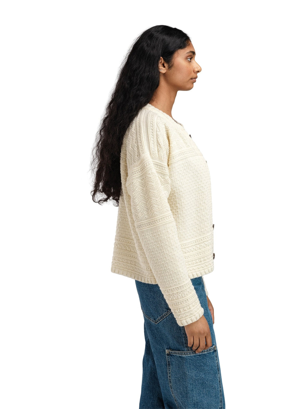 Dale of Norway Women Lusa Fem Cardigan Offwhite