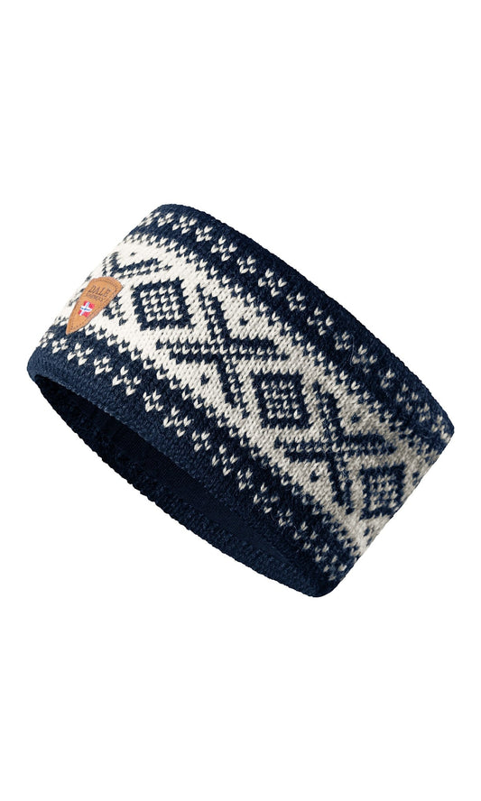 Dale of Norway Women|Men Cortina 1956 Headband - Norwegian Wool Navy White