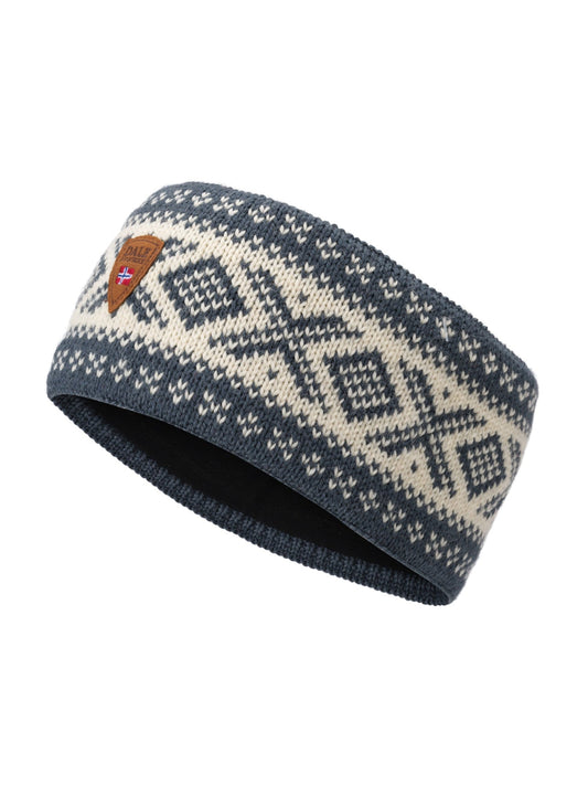 Dale of Norway Women|Men Cortina 1956 Headband Steel Offwhite