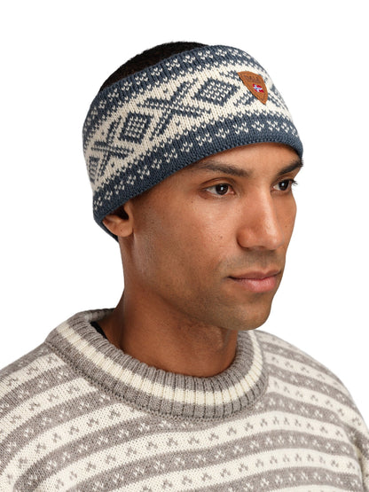 Dale of Norway Women|Men Cortina 1956 Headband Steel Offwhite