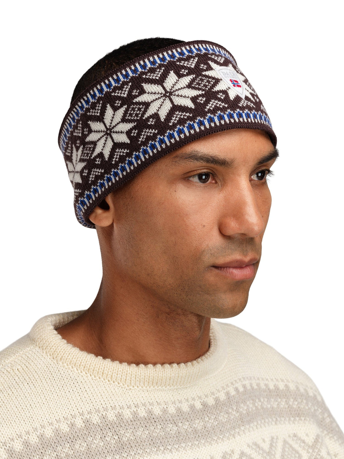 Dale of Norway Women|Men Garmisch Headband Navy Allium Raspberry