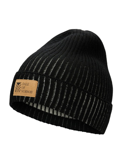 Dale of Norway Women|Men Alvøy Hat - Norwegian Wool Black Offwhite