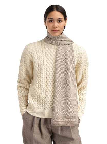 Dale of Norway Women|Men Cortina Scarf Mountainstone Off White