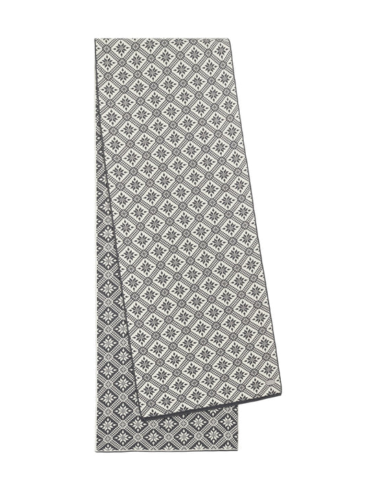Dale of Norway Women Christiania Women's Scarf - Merino Wool Grey Offwhite