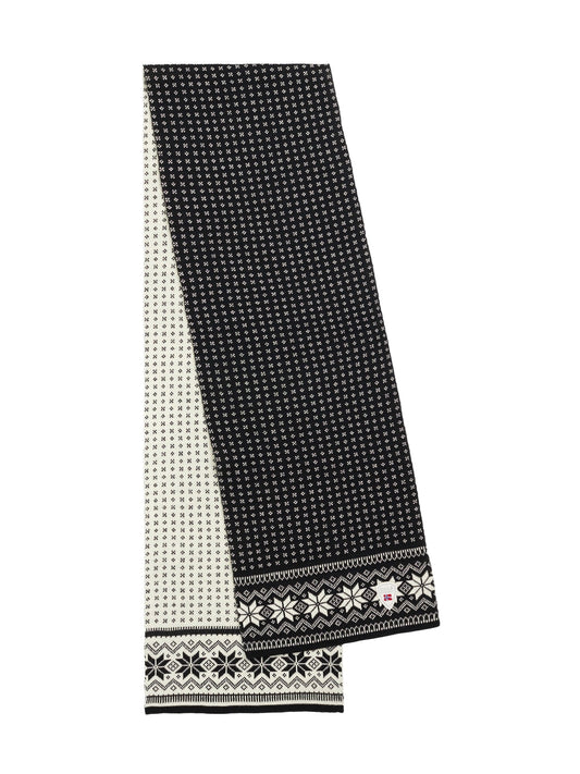 Dale of Norway Women|Men Garmisch Scarf Black White