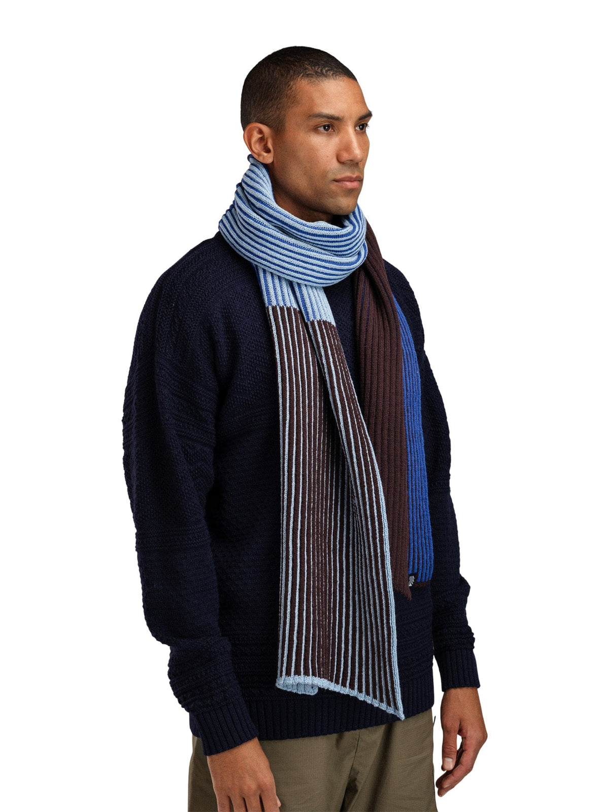 Dale of Norway Women|Men Skarstind Scarf Wine Ultramarine Iceblue