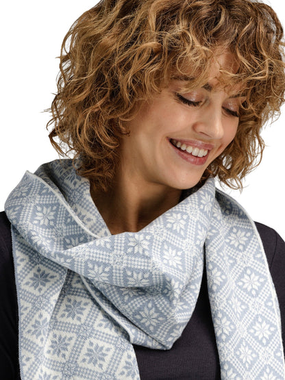 Dale of Norway Women Christiania Women's Scarf - Merino Wool grey