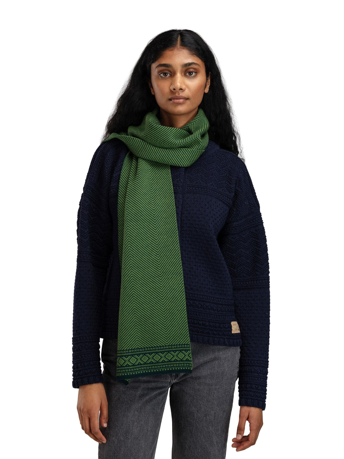 Dale of Norway Women|Men Cortina Scarf Pinegreen Springgreen