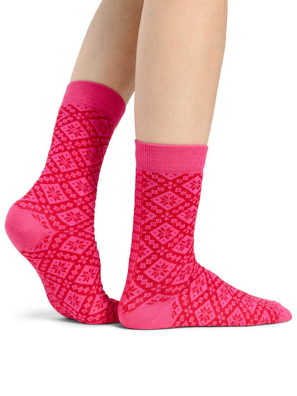 Dale of Norway Women Bjorøy sock Red Pink