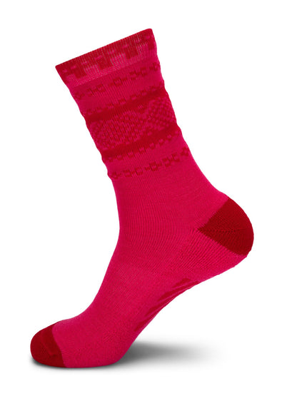 Dale of Norway Women Cortina sock Pink red