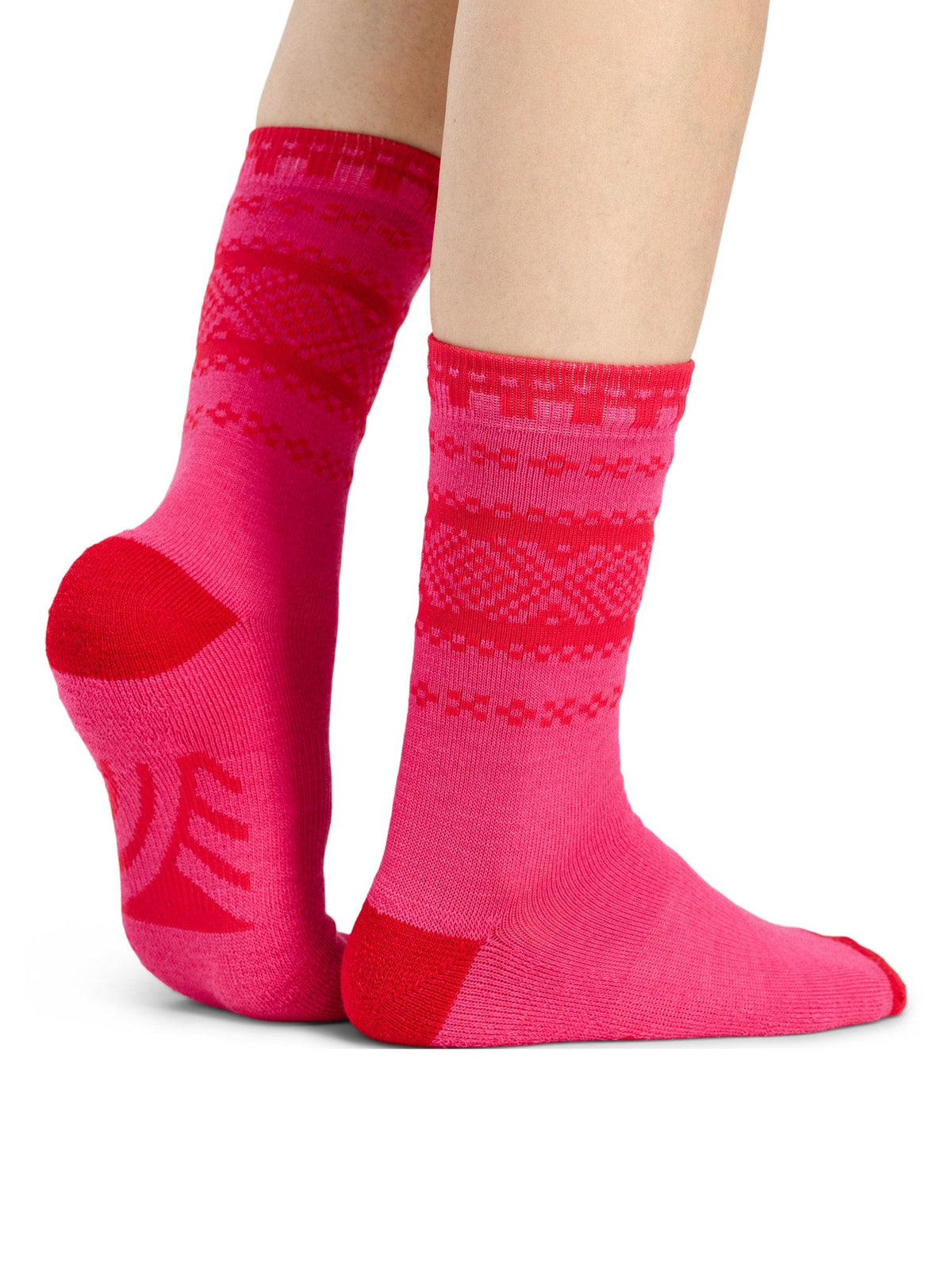 Dale of Norway Women Cortina sock Pink red