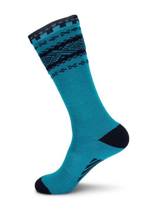 Dale of Norway Women|Men Cortina knee sock Turquoise Navy