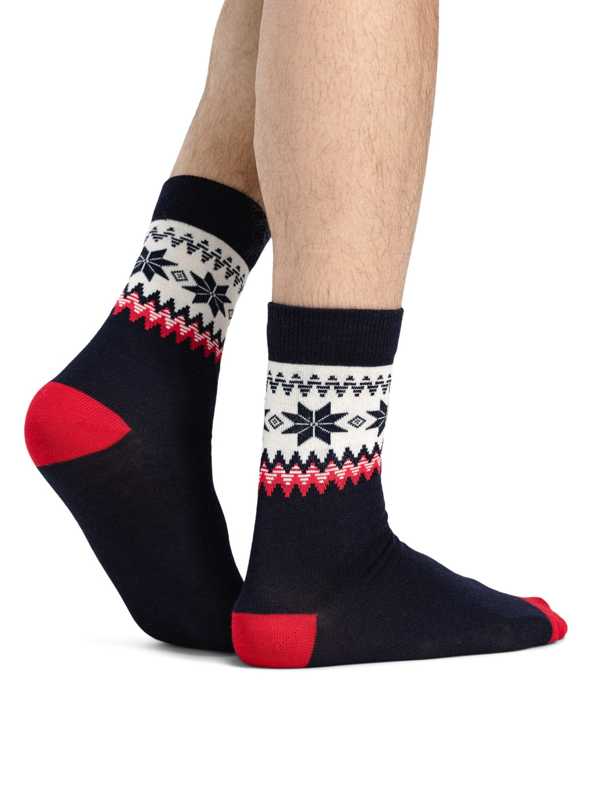 Dale of Norway Women|Men Myking sock Navy Red Offwhite