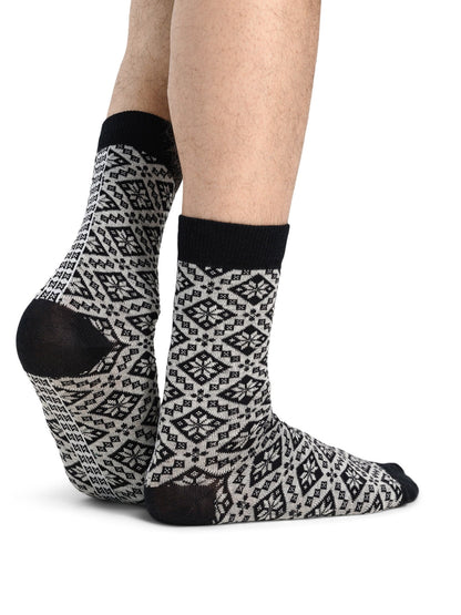 Dale of Norway Women|Men Bjorøy sock Black Offwhite