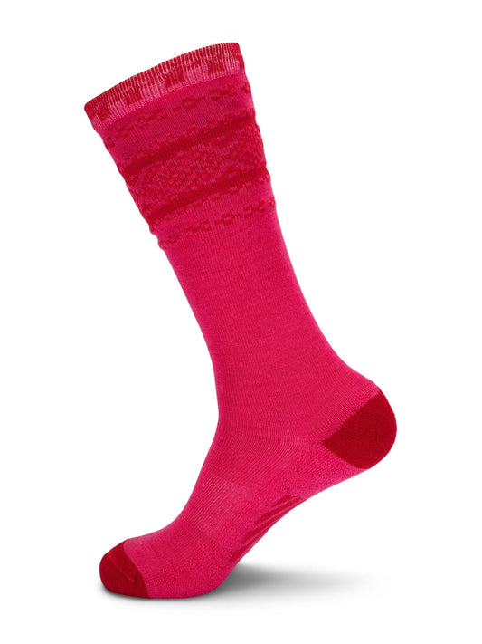 Dale of Norway Women Cortina knee sock Pink red