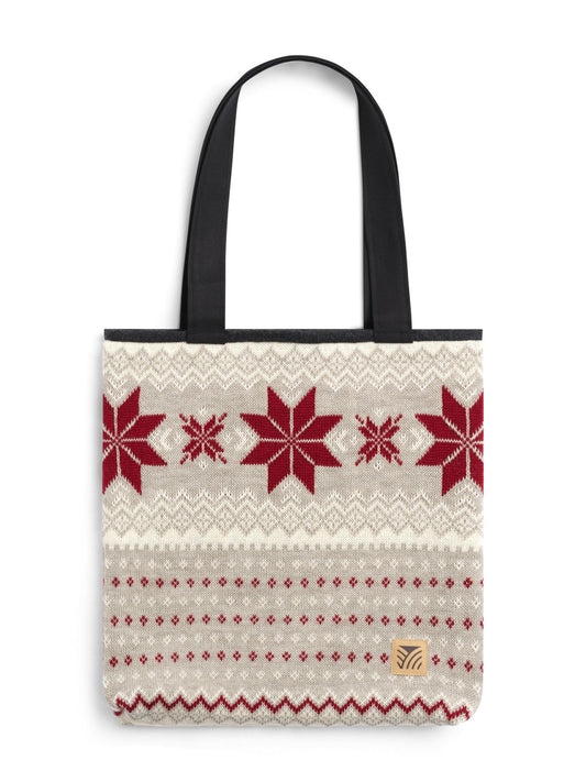 Dale of Norway Women Egersund Totebag Sand Offwhite Red