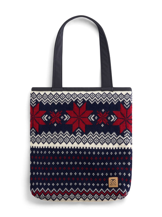 Dale of Norway Women Egersund Totebag Marine Offwhite Red