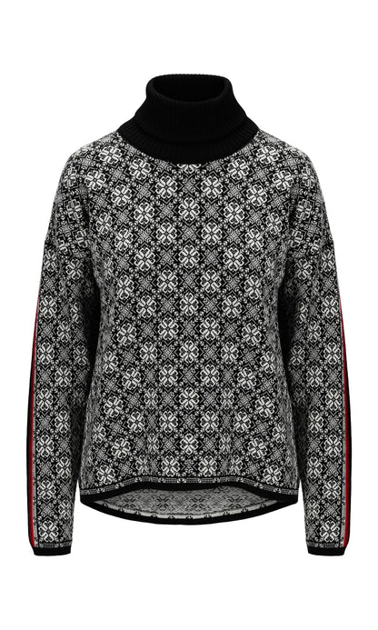 Dale of Norway Women Firda Women’s Sweater - Merino Wool BLACK OFF WHITE