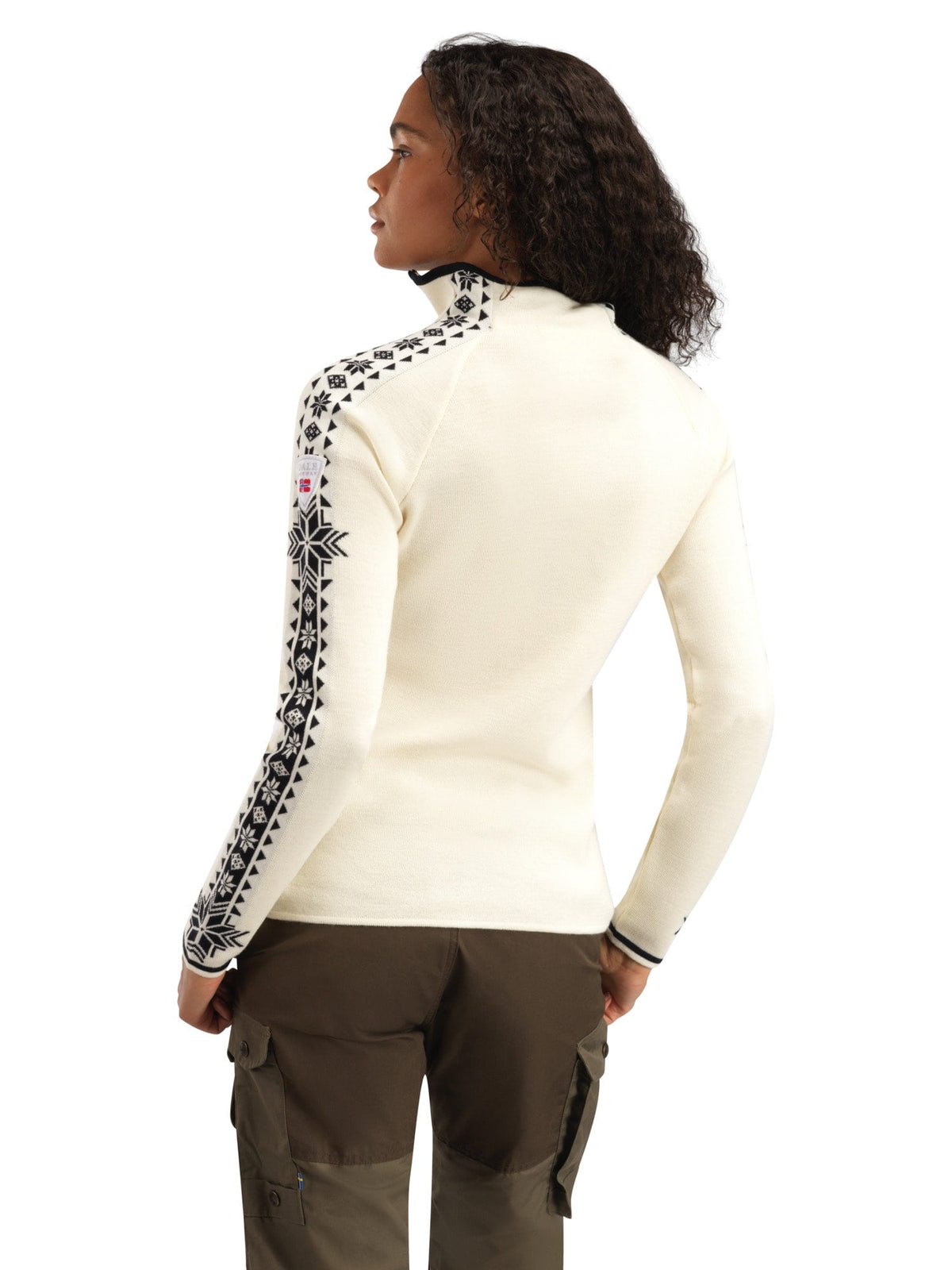 Dale of Norway Women Geilo Fem Sweater Offwhite Black