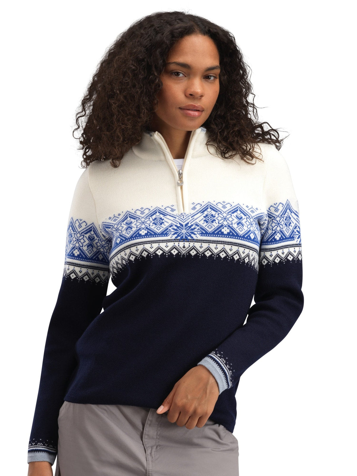 Dale of Norway Women Moritz Women’s Sweater - Merino Wool NAVY WHITE ULTRAMARINE