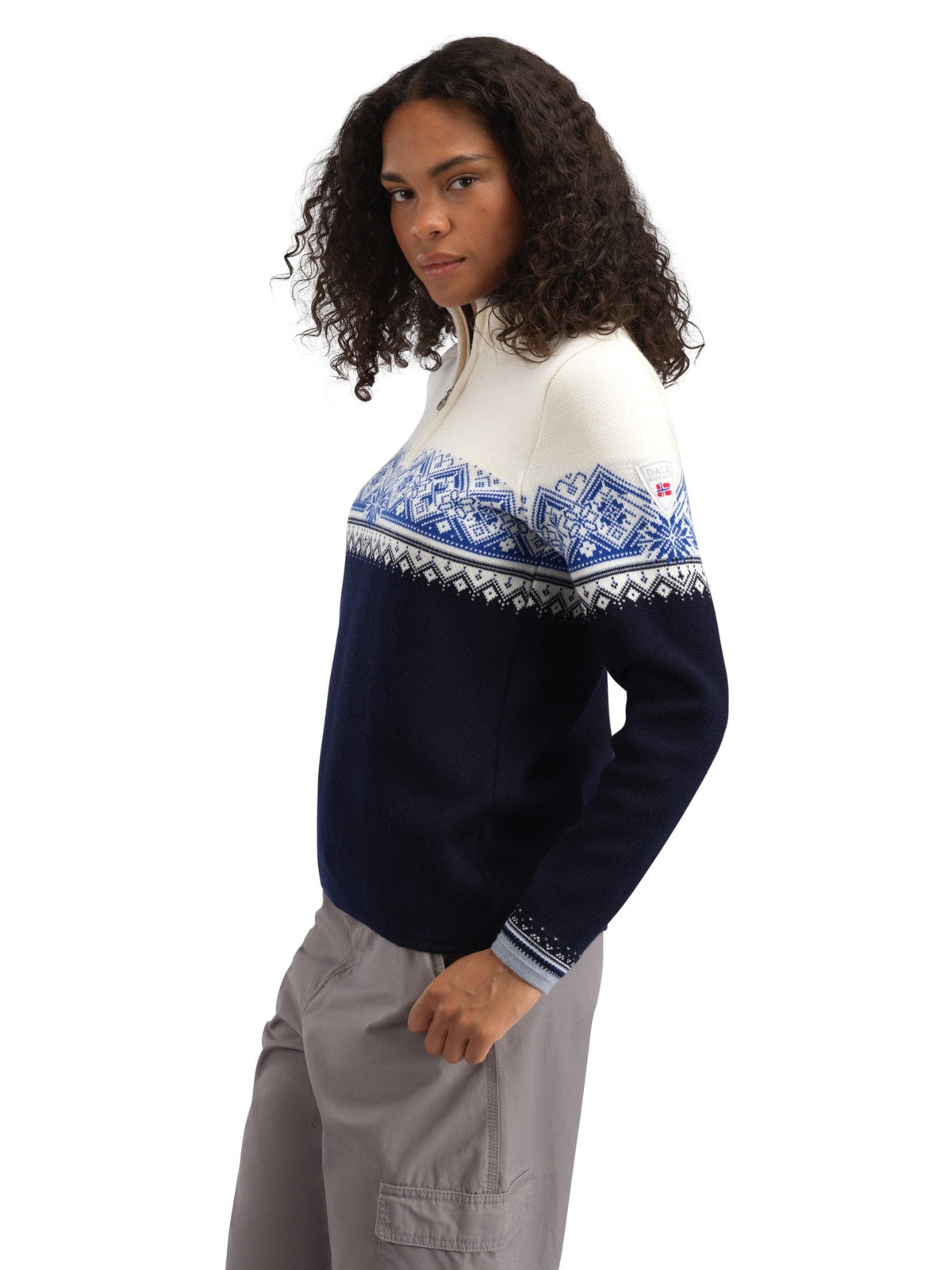 Dale of Norway Women Moritz Women’s Sweater - Merino Wool NAVY WHITE ULTRAMARINE