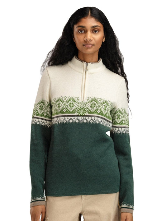 Dale of Norway Women Moritz Fem Sweater Pinegreen Offwhite Springgreen