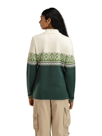Dale of Norway Women Moritz Fem Sweater Pinegreen Offwhite Springgreen