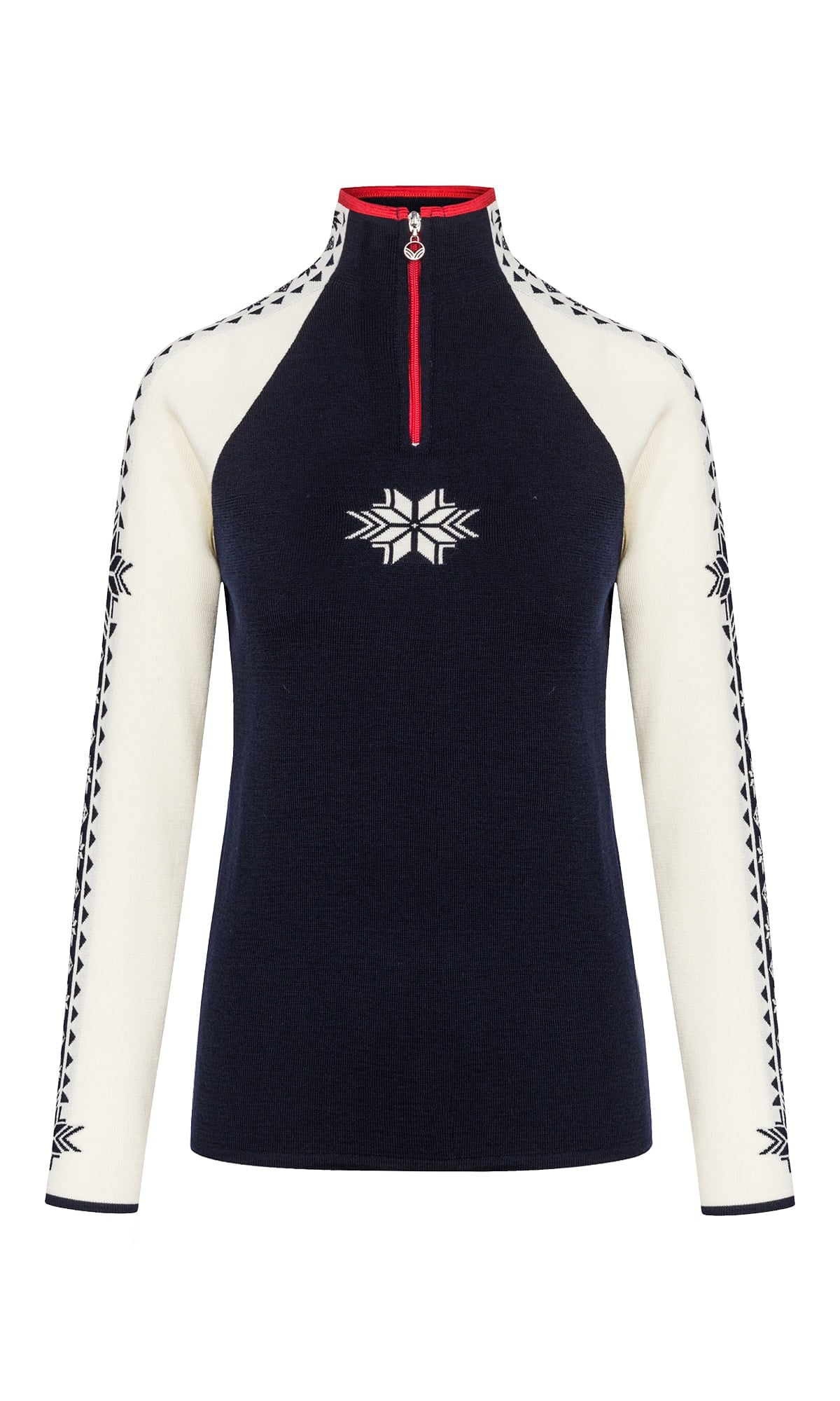 Dale of Norway Women Geilo Fem Sweater Navy Offwhite Raspberry