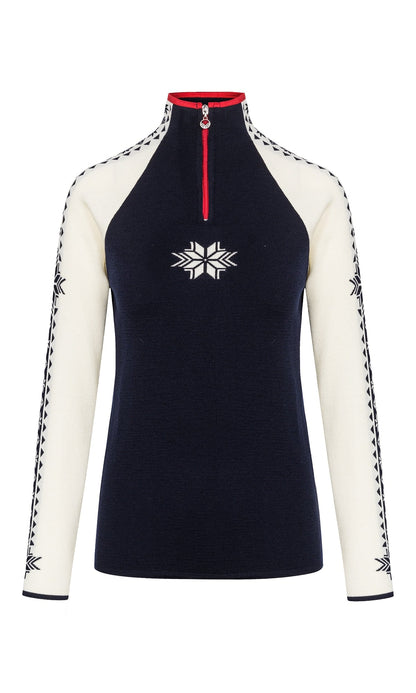 Dale of Norway Women Geilo Fem Sweater Navy Offwhite Raspberry