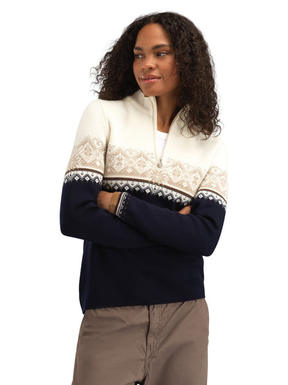 Dale of Norway Women Moritz Women’s Sweater - Merino Wool NAVY BRONZE BEIGE OFFWHITE