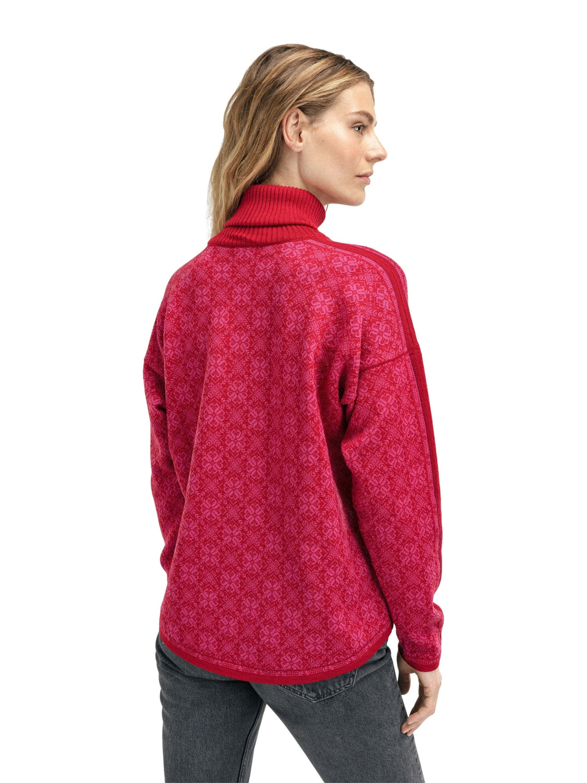 Dale of Norway Women Firda Fem Sweater Raspberry Allium