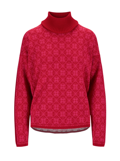 Dale of Norway Women Firda Fem Sweater Raspberry Allium