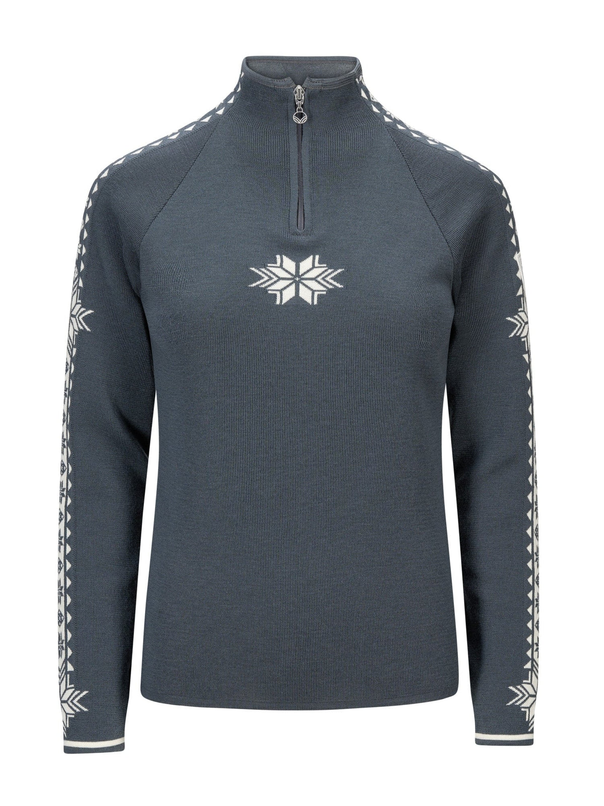 Dale of Norway Women Geilo Fem Sweater Steel Offwhite