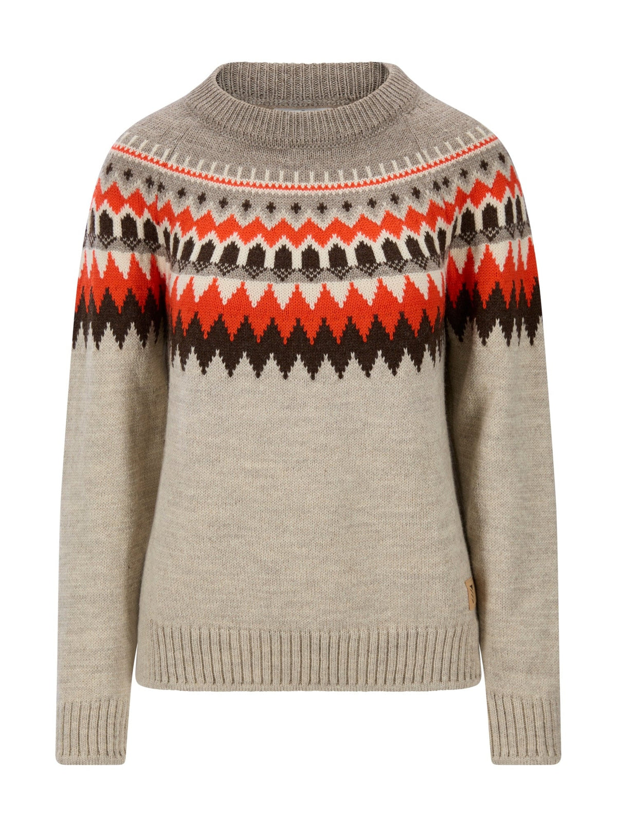 Dale of Norway Women Losna Women's Sweater Birch Melange Coffee Roth Red